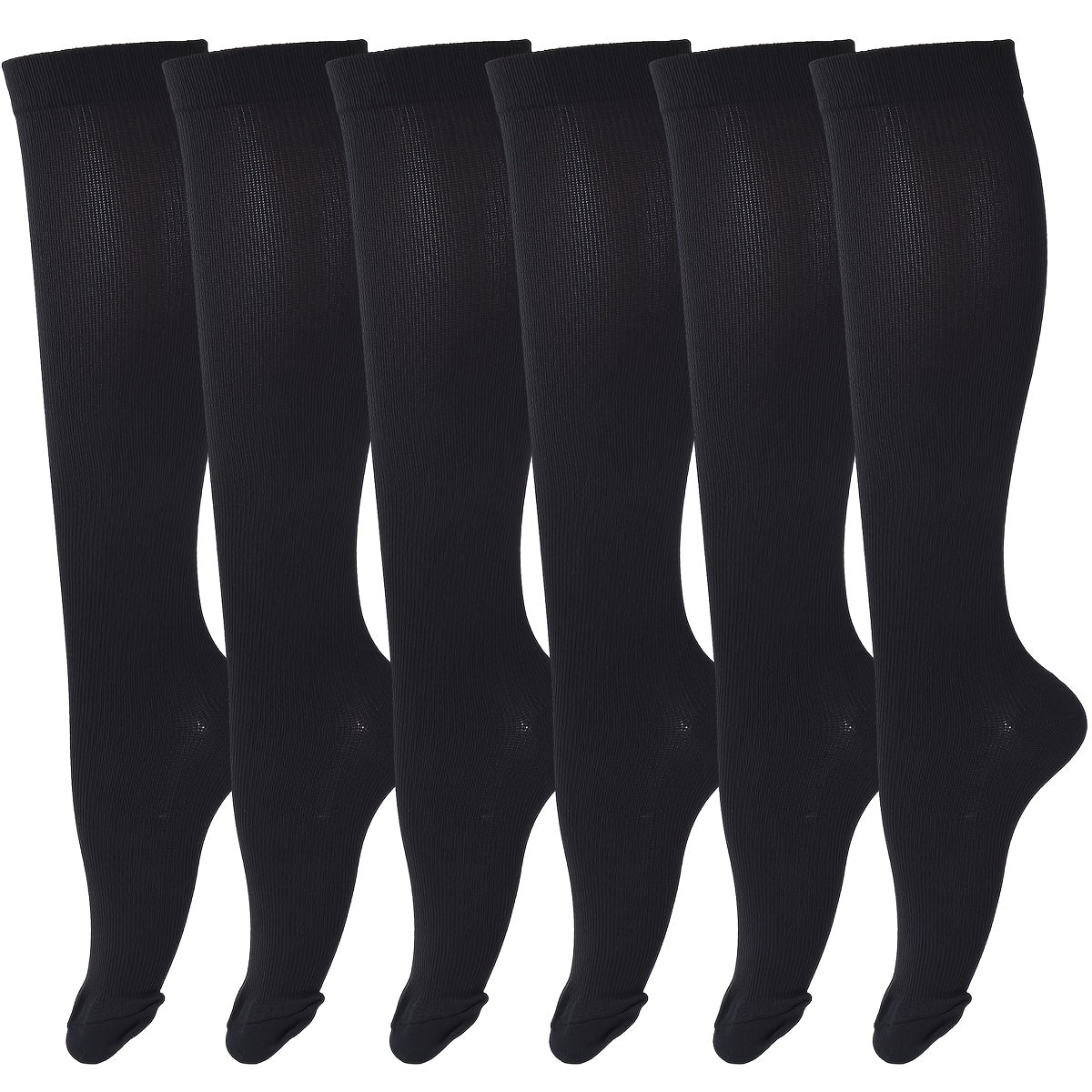 15-20mmHg Graduated Compression Copper Compression Socks - 6 Pairs For Women And Men - Improved Circulation And Reduced Swelling