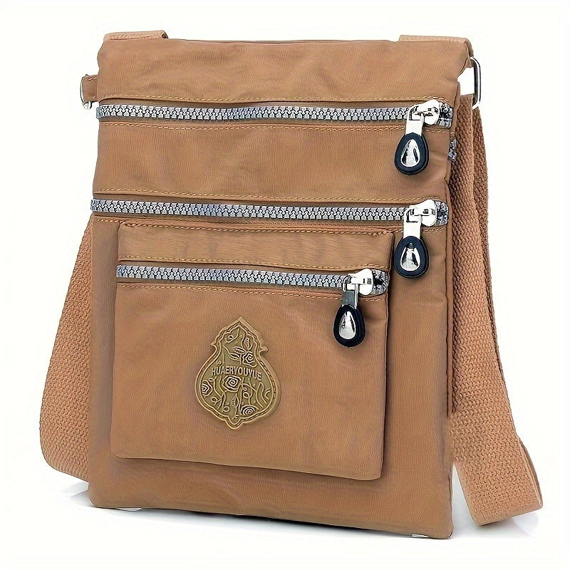 Elegant & Stylish Women's Nylon Messenger Bag with Telescoping Handle - Perfect for Everyday Use and Travel Adventures