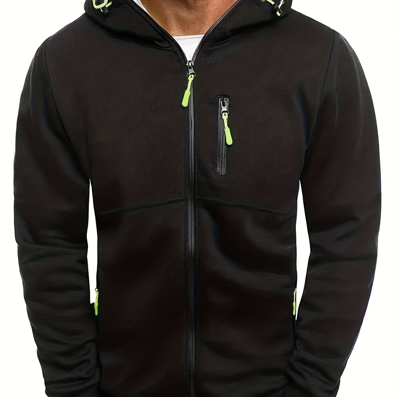 Stylish Slim Fit Hoodie - Fashion Hoodies with Long Sleeve, Lightweight, Zip Up, Kangaroo Pocket, and Comfortable Wear for Casual Occasions - Perfect for Men