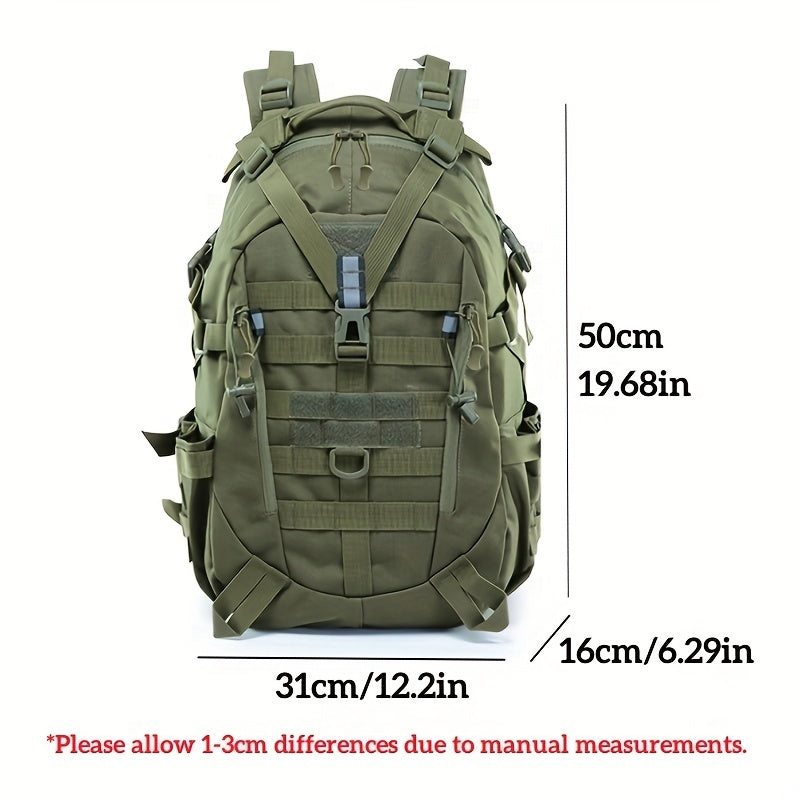 Waterproof 10.57gal Camping Backpack - Tactical Storage Bag for Men and Women - Ideal for Outdoor Travel, Climbing, and Hiking - Durable and Spacious