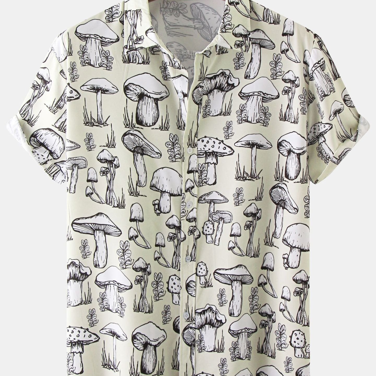 New For 2022, Men's Color Pattern Casual Short Sleeve Lapel Shirt