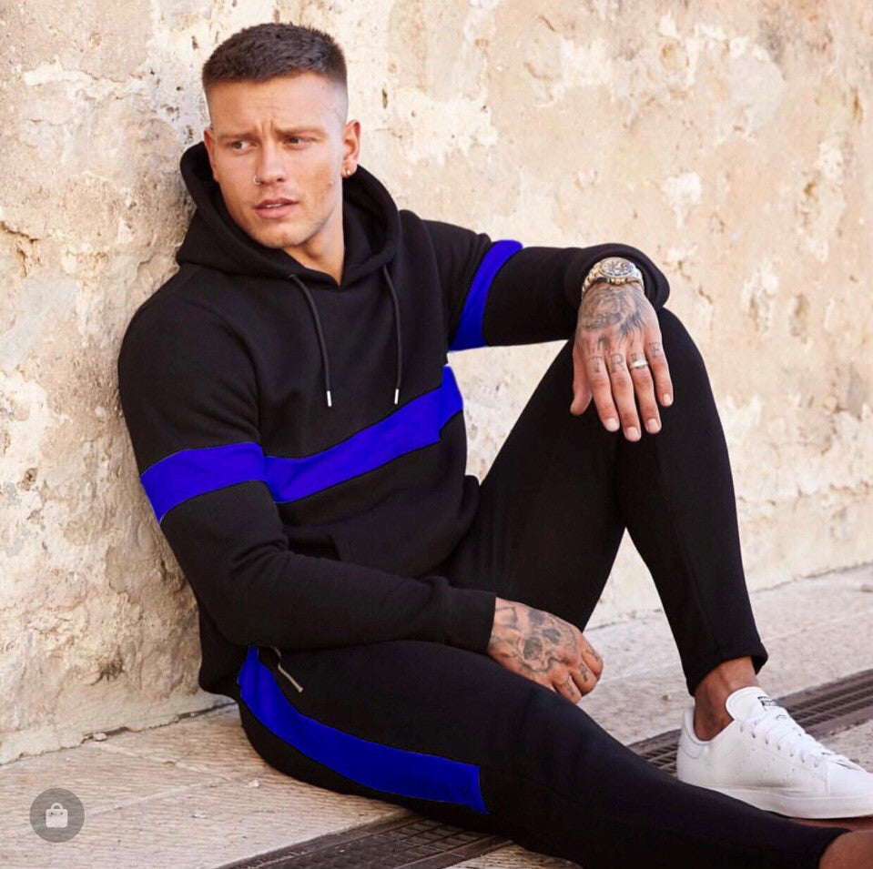 Fashion hooded men's sports casual sweater