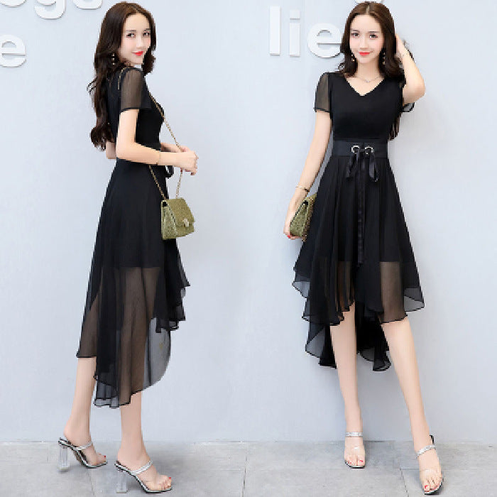 Summer Women's Clothing Slimming Midi Dress