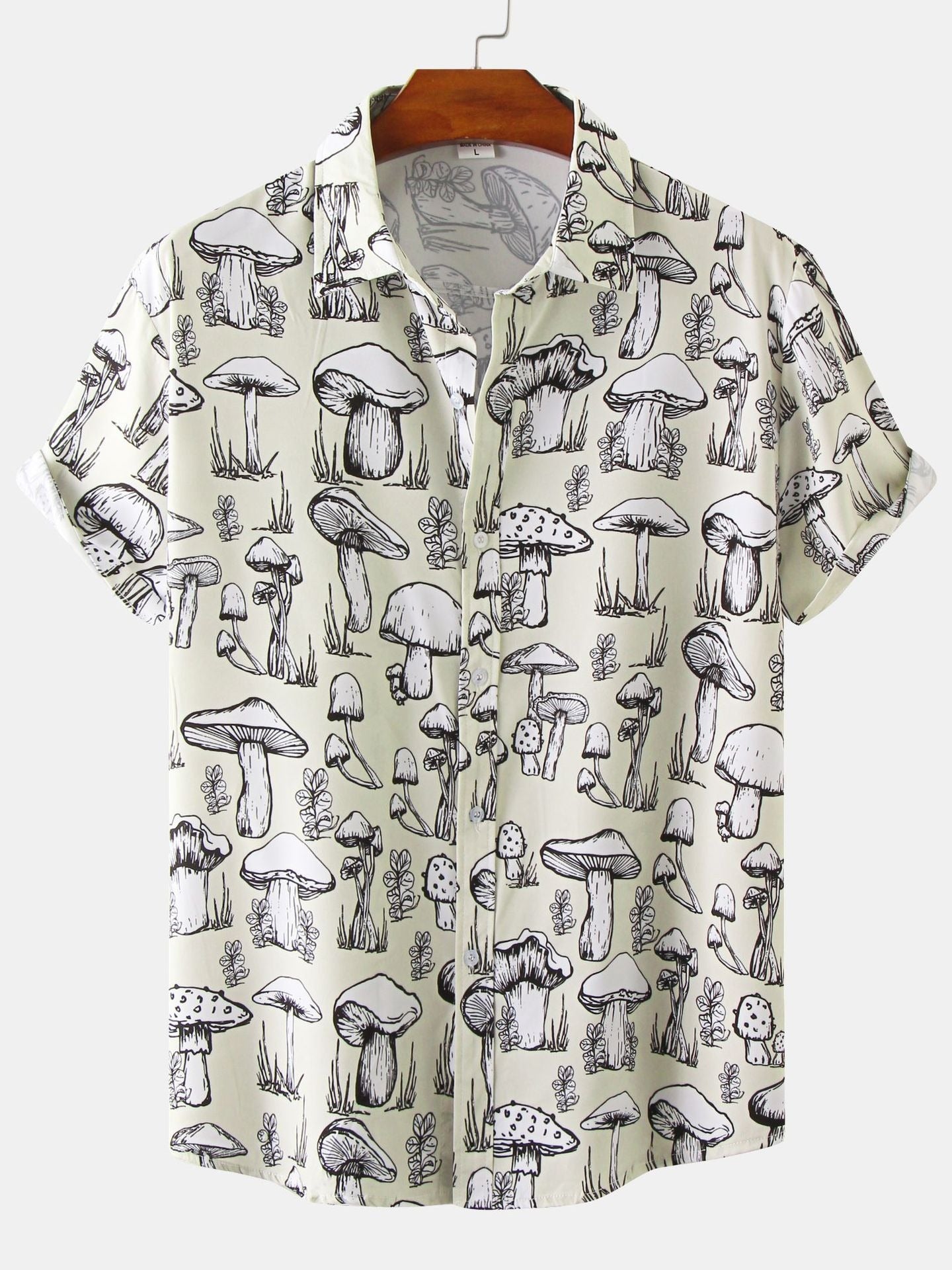 New For 2022, Men's Color Pattern Casual Short Sleeve Lapel Shirt