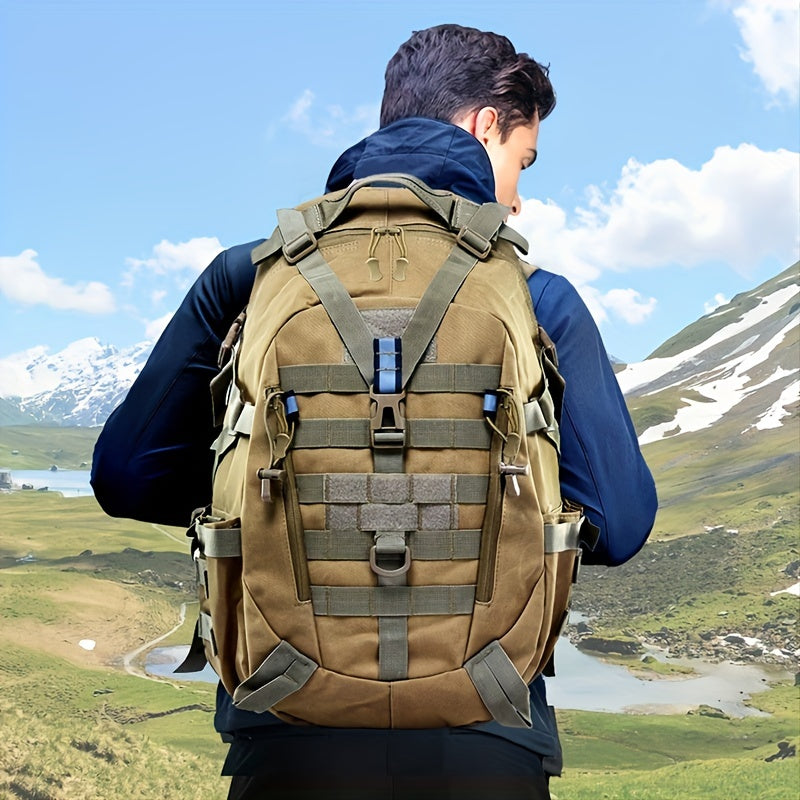 Waterproof 10.57gal Camping Backpack - Tactical Storage Bag for Men and Women - Ideal for Outdoor Travel, Climbing, and Hiking - Durable and Spacious
