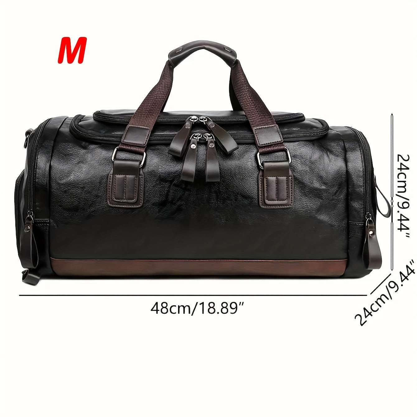 Large Weekend Bag Men Quality PU Leather Travel Carry On Luggage Bag Duffel Handbag Casual Traveling Tote