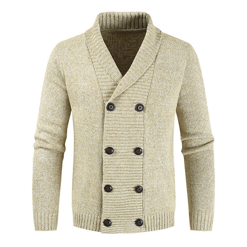 Casual youth double breasted cardigan sweater