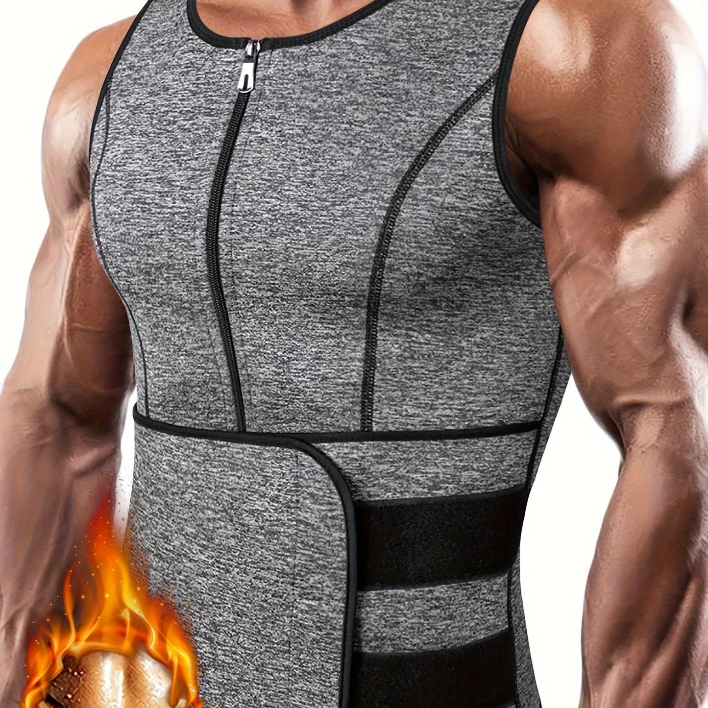 Adjustable Compression Men's Tank Top - Waist Trainers for Men