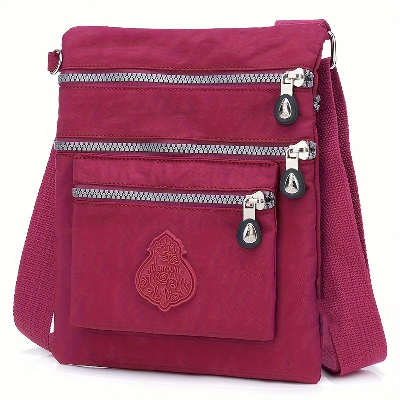 Elegant & Stylish Women's Nylon Messenger Bag with Telescoping Handle - Perfect for Everyday Use and Travel Adventures
