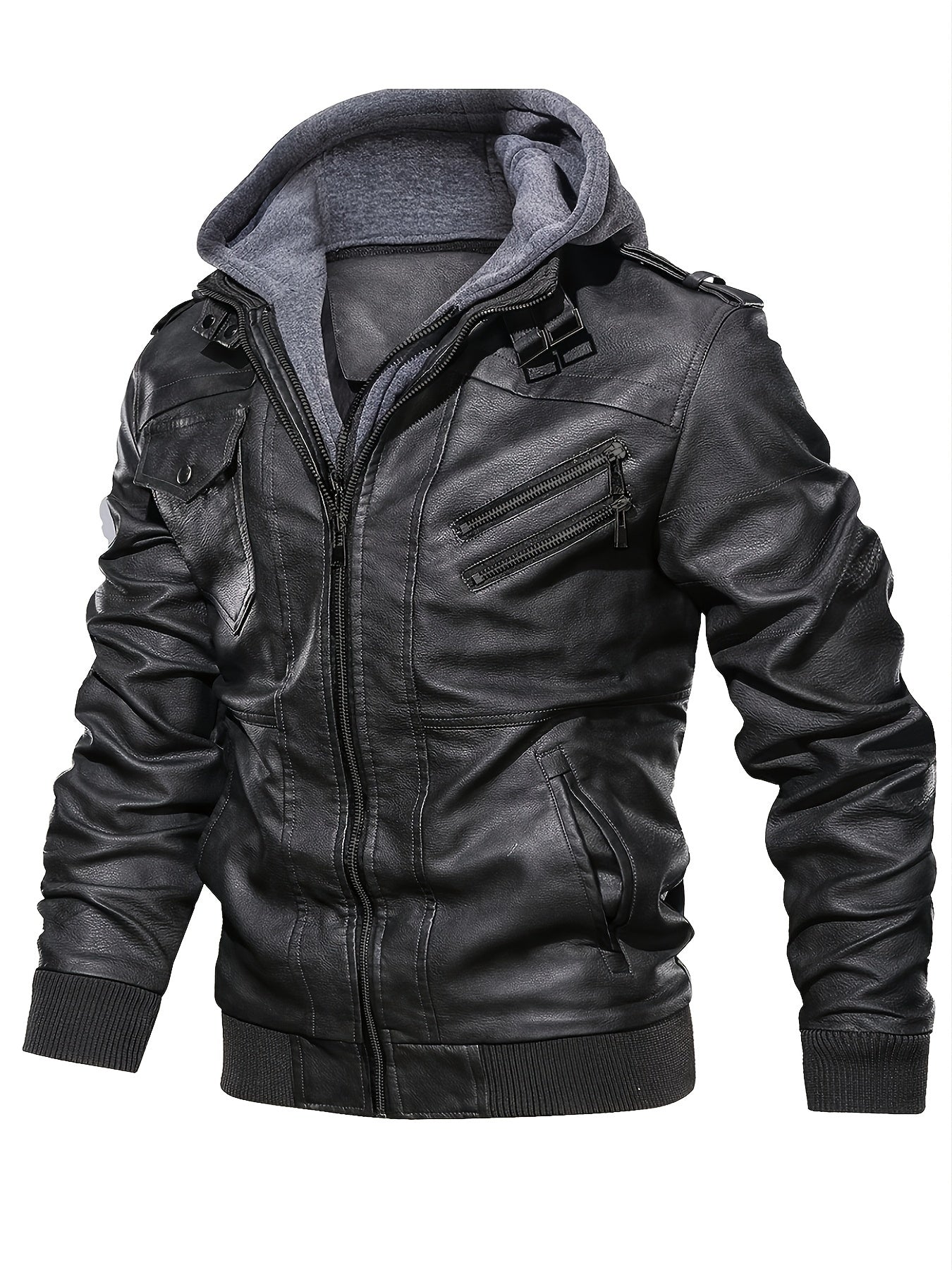 Men's Premium Jacket - Hooded, Zip-Up, Long Sleeve with Pockets | Stylish & Durable for Fall & Winter | Casual Streetwear for Men