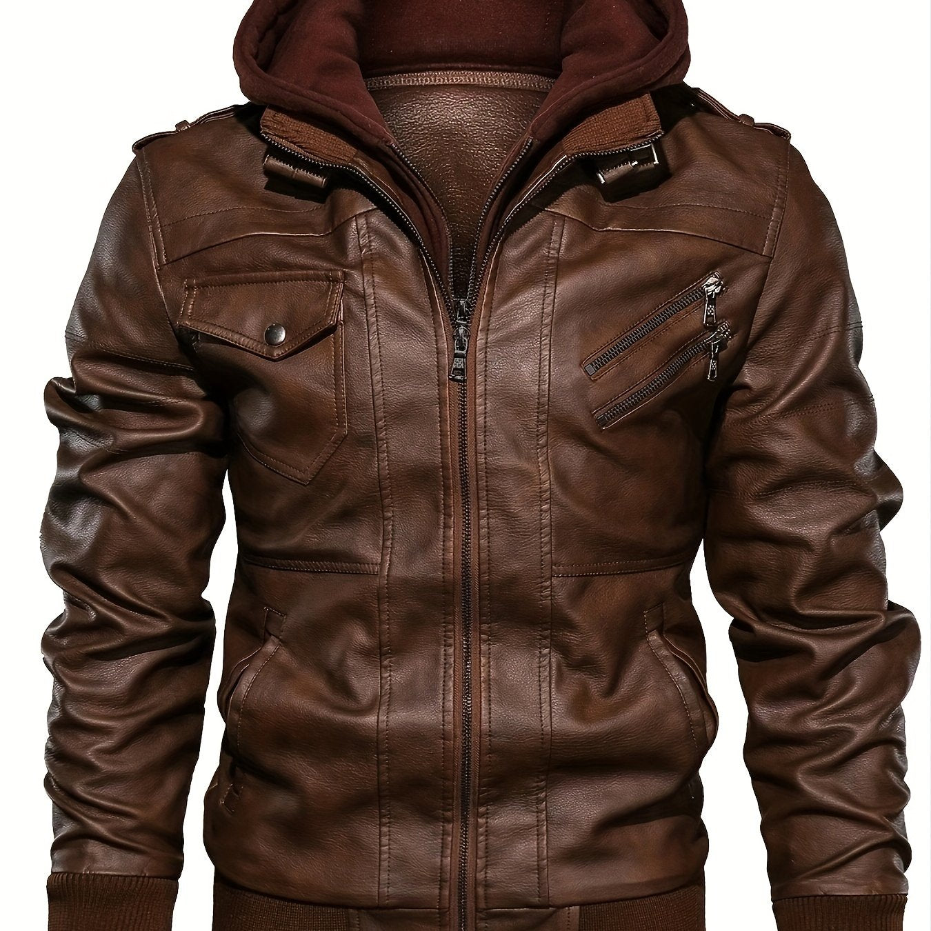 Men's Premium Jacket - Hooded, Zip-Up, Long Sleeve with Pockets | Stylish & Durable for Fall & Winter | Casual Streetwear for Men