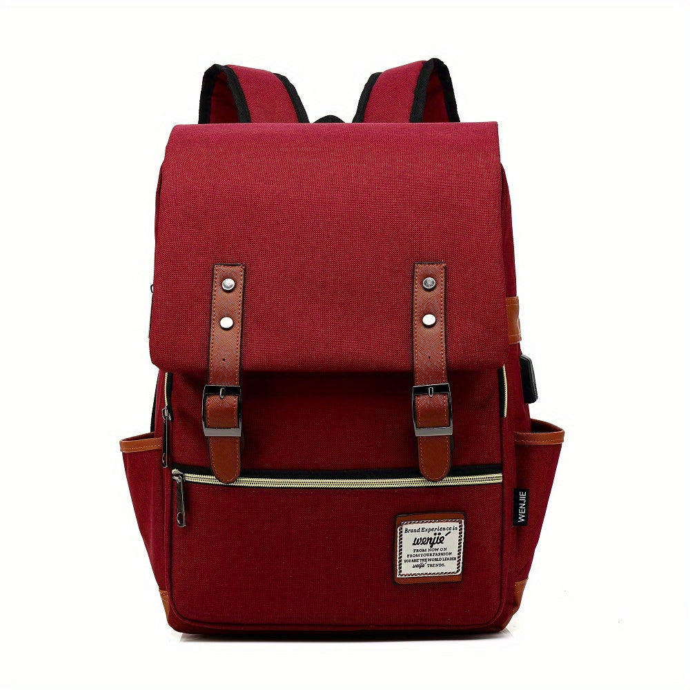 Student Backpack Travel Backpack Outdoor Casual Bag For Men And Women Computer Bag Shoulder Bag Multi-purpose Backpack With Belt Decoration