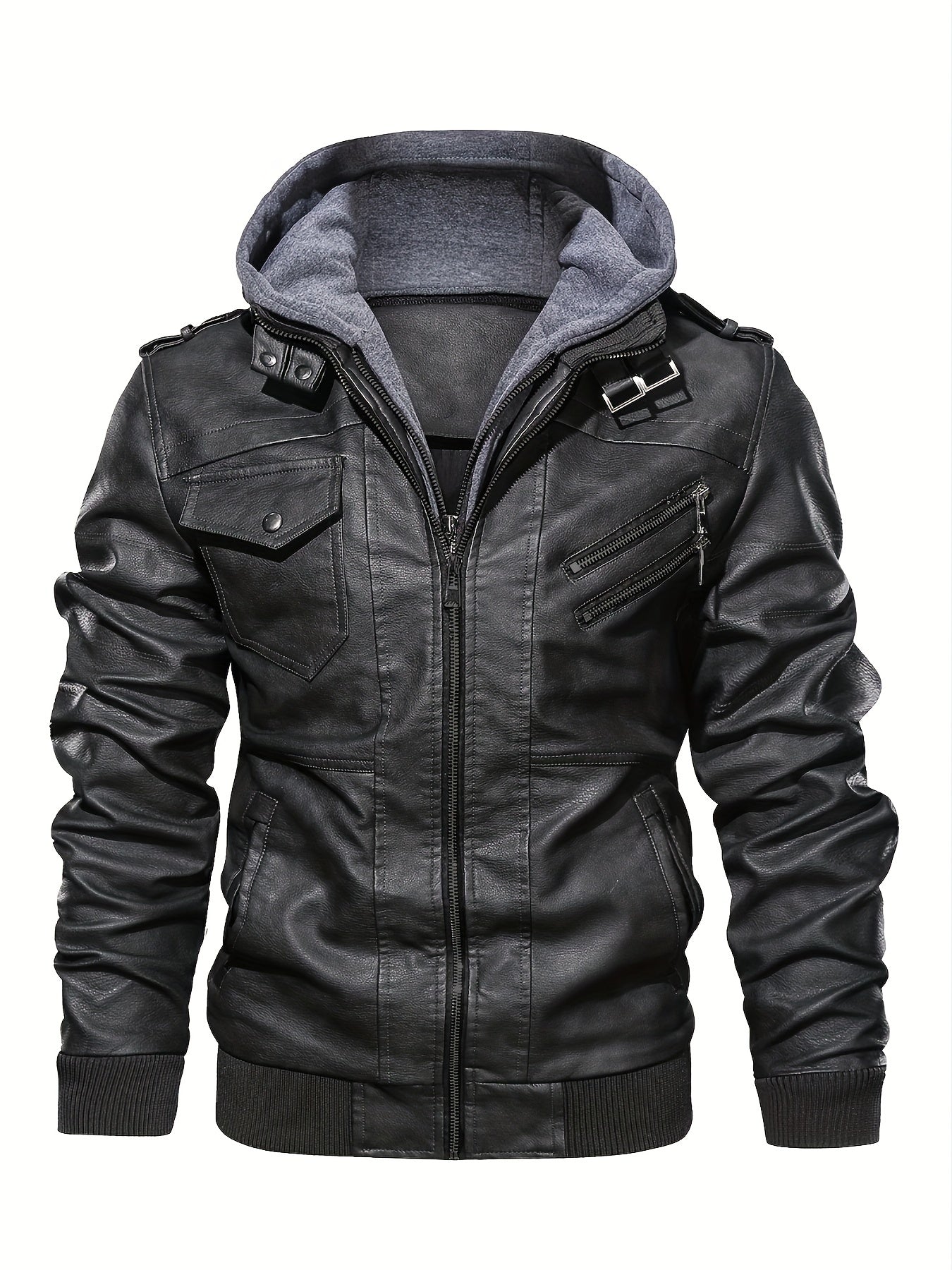 Men's Premium Jacket - Hooded, Zip-Up, Long Sleeve with Pockets | Stylish & Durable for Fall & Winter | Casual Streetwear for Men