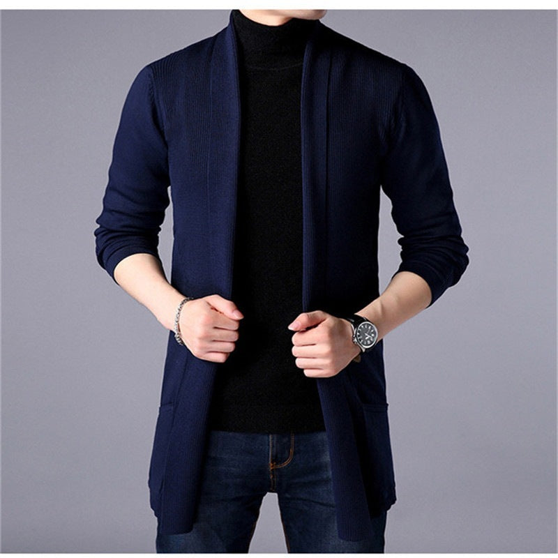 Casual Pocket Men's Sweater Jacket