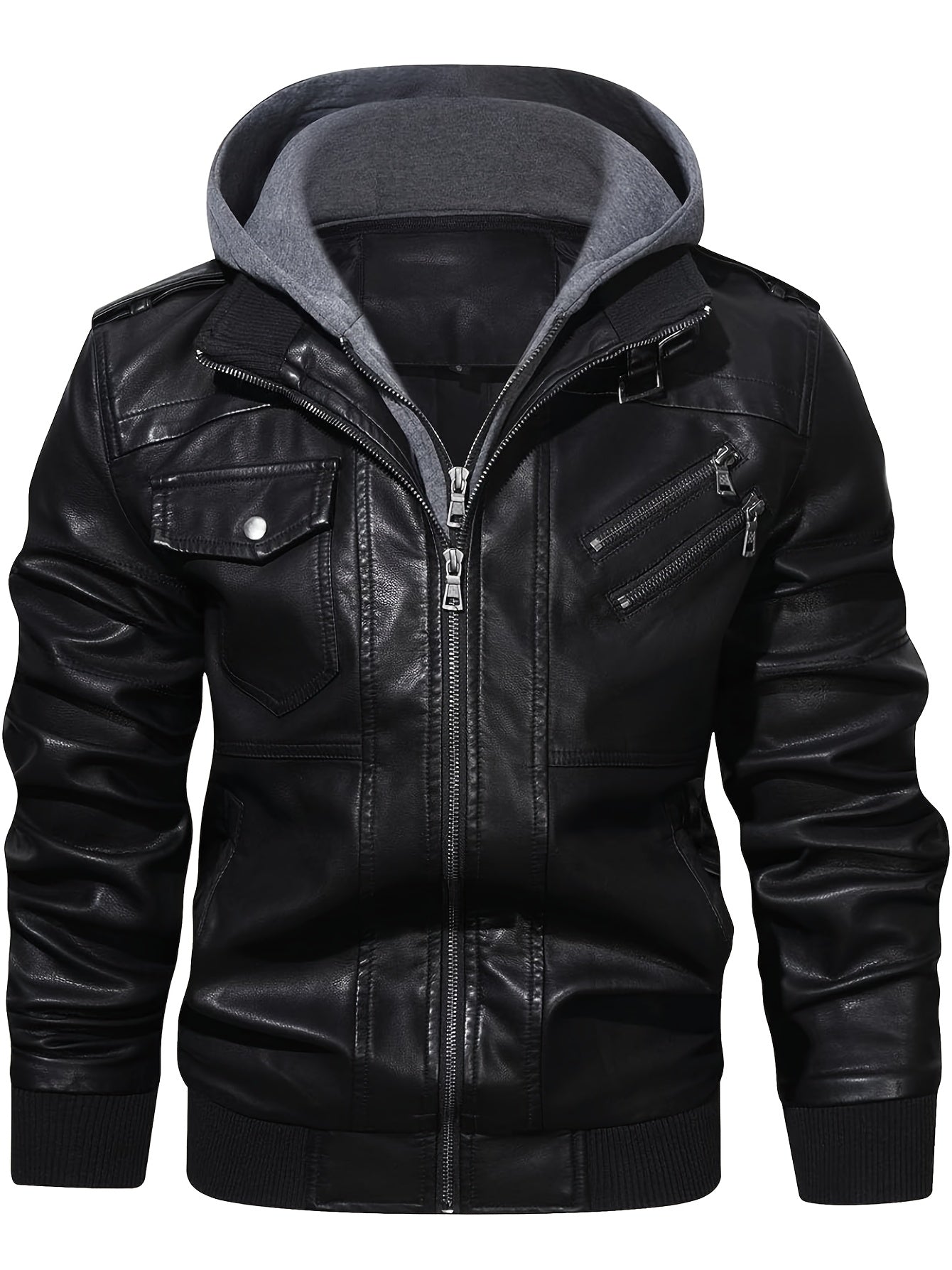Men's Premium Jacket - Hooded, Zip-Up, Long Sleeve with Pockets | Stylish & Durable for Fall & Winter | Casual Streetwear for Men