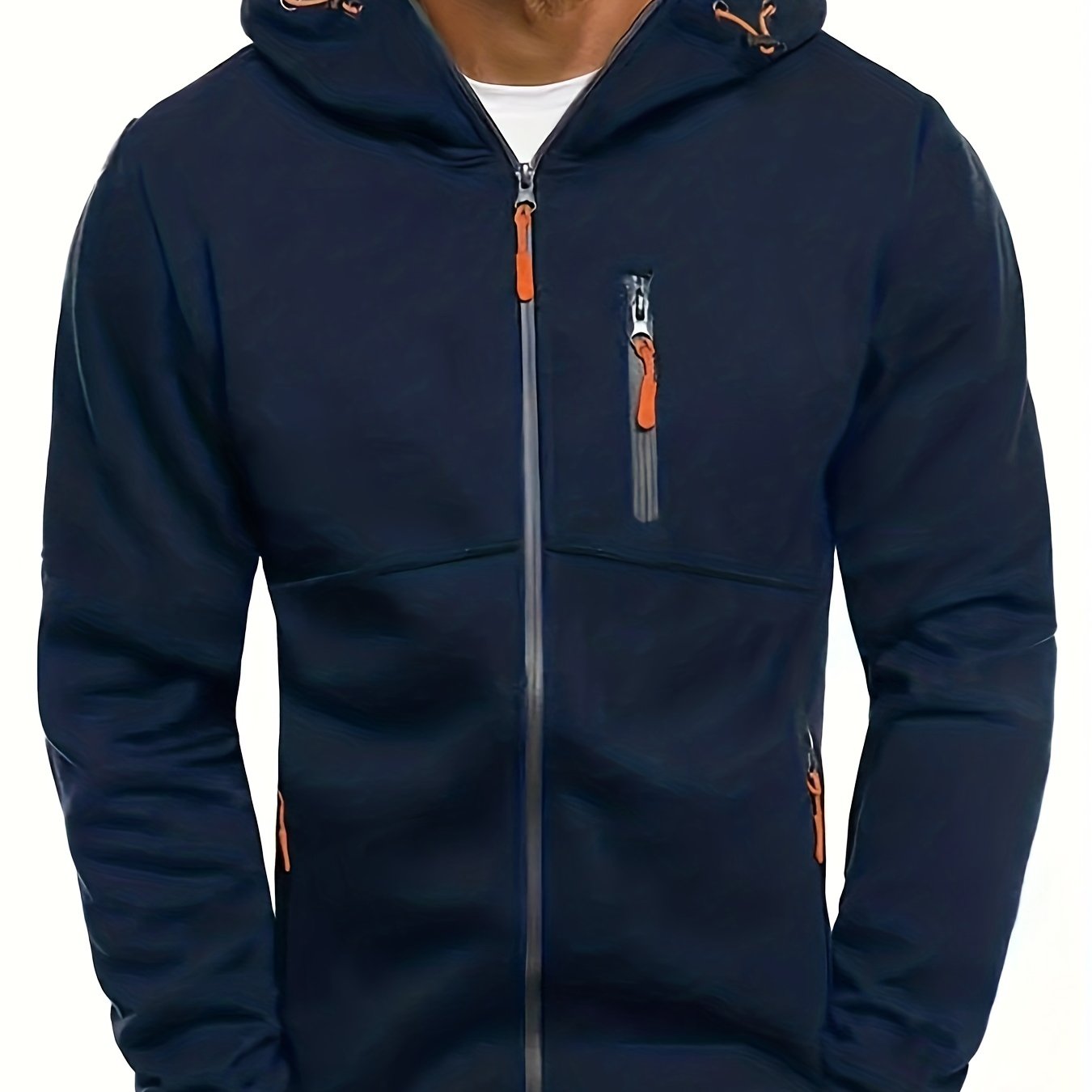Stylish Slim Fit Hoodie - Fashion Hoodies with Long Sleeve, Lightweight, Zip Up, Kangaroo Pocket, and Comfortable Wear for Casual Occasions - Perfect for Men