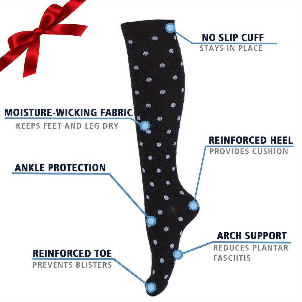15-20mmHg Graduated Compression Copper Compression Socks - 6 Pairs For Women And Men - Improved Circulation And Reduced Swelling
