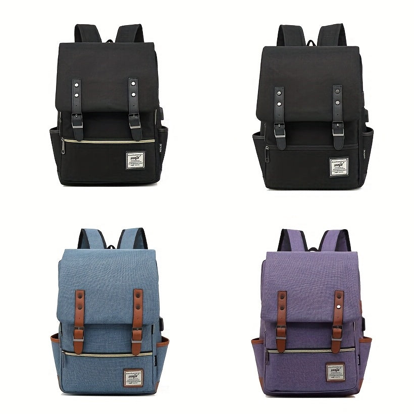 Student Backpack Travel Backpack Outdoor Casual Bag For Men And Women Computer Bag Shoulder Bag Multi-purpose Backpack With Belt Decoration