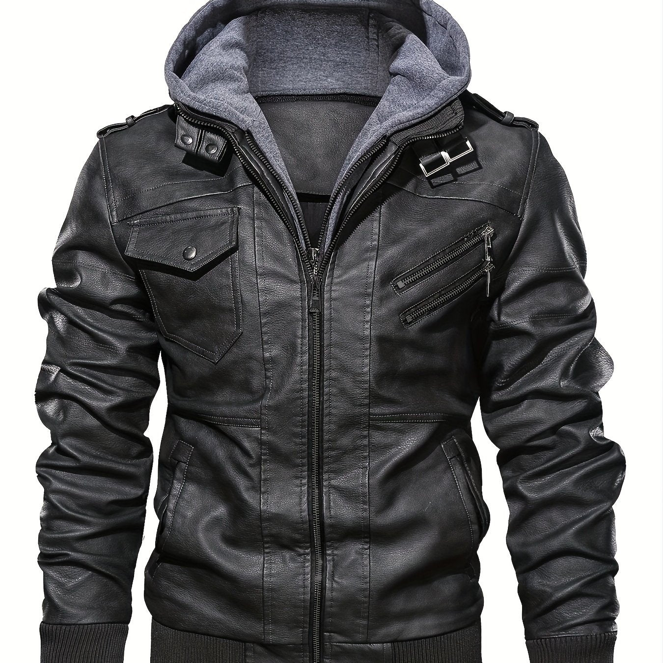 Men's Premium Jacket - Hooded, Zip-Up, Long Sleeve with Pockets | Stylish & Durable for Fall & Winter | Casual Streetwear for Men
