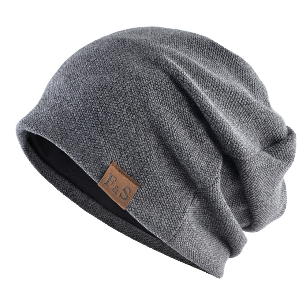 1pc Hat Letter Casual Warm Knitted Winter Hat Fashionable, Solid Hip-hop Hat For Men and Women