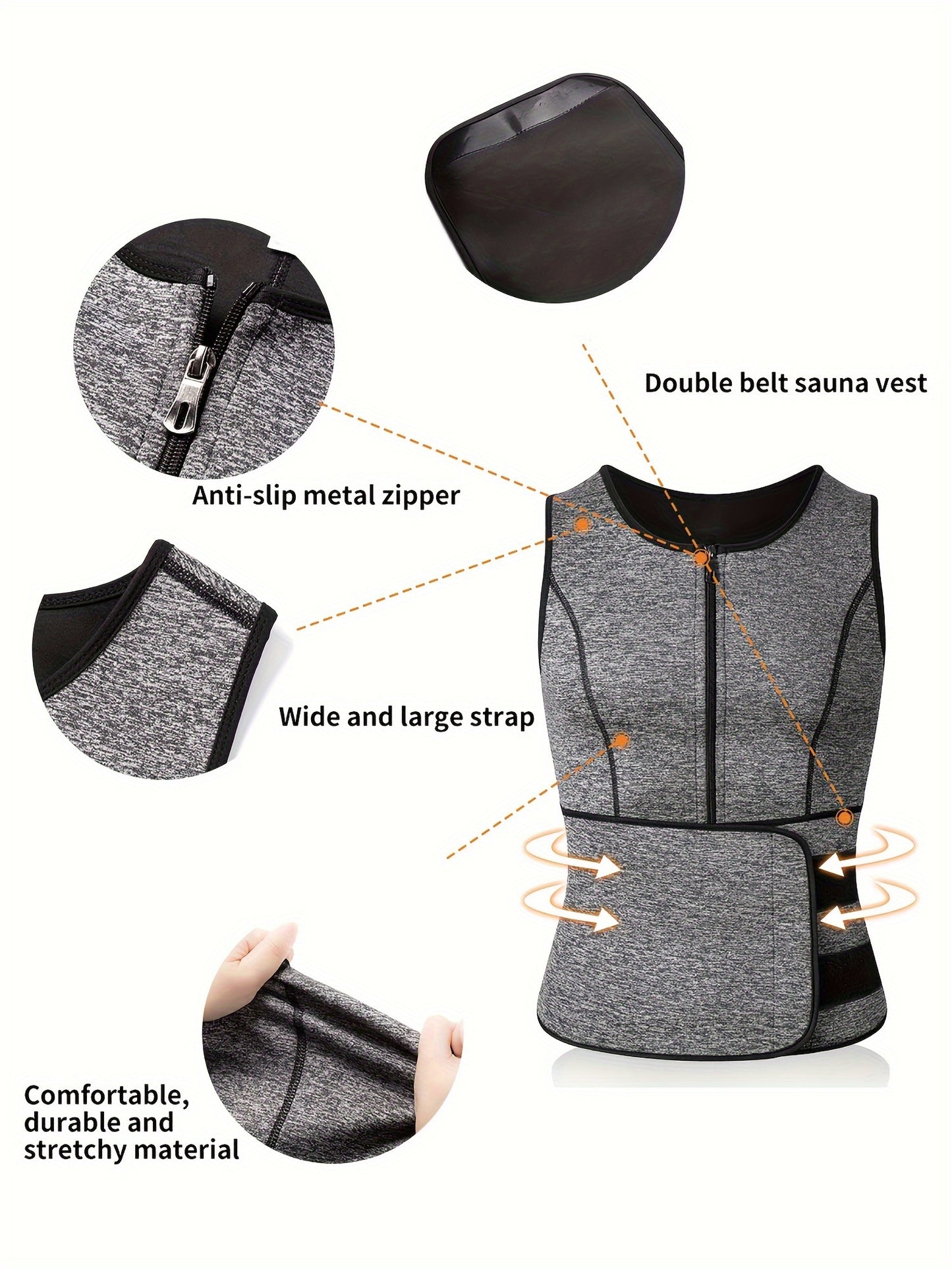 Adjustable Compression Men's Tank Top - Waist Trainers for Men