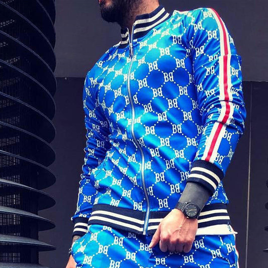 Print sports sweater thin fitness