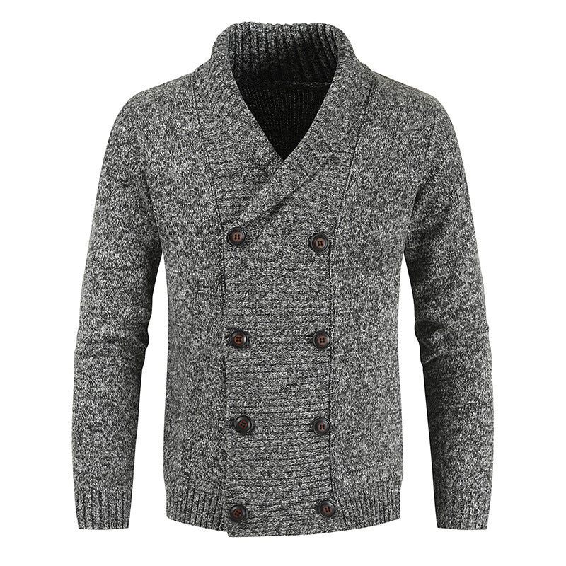 Casual youth double breasted cardigan sweater