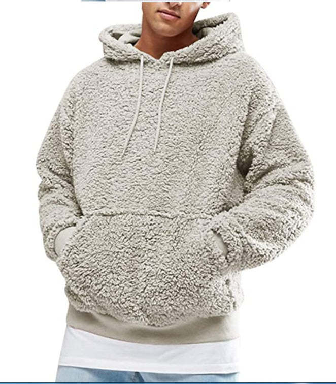 Men's Plus Velvet Thick Hooded Sweater Fashion