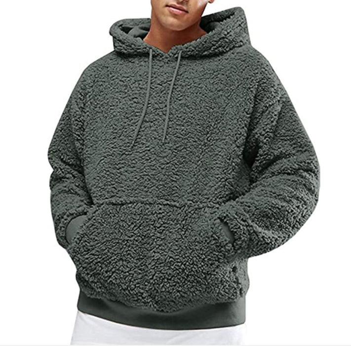 Men's Plus Velvet Thick Hooded Sweater Fashion