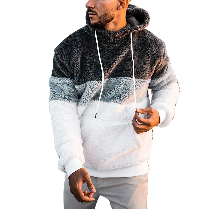 Men's Plus Velvet Thick Hooded Sweater Fashion