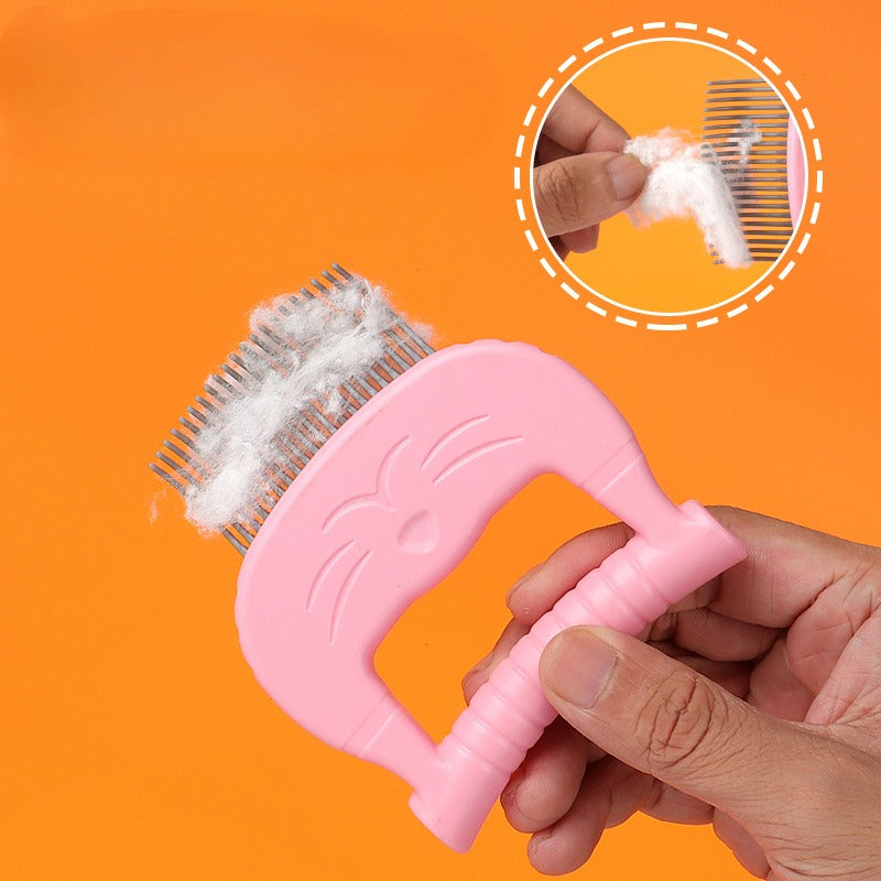 1pc Cat Comb Pet Cat Short & Long Hair Removal Massaging Shell Comb Soft Deshedding Brush Grooming And Shedding Matted Fur Remover Massage Dematting Tool