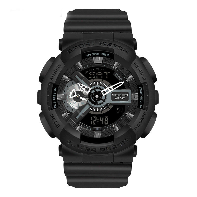 Multifunctional Double Display Men's Electronic Watch