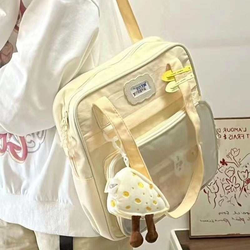Cross-border Japanese Sweet Style Female Large Capacity Tote Student Class Schoolbag