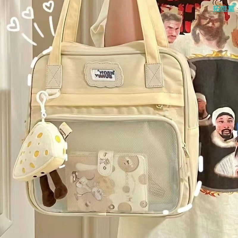 Cross-border Japanese Sweet Style Female Large Capacity Tote Student Class Schoolbag