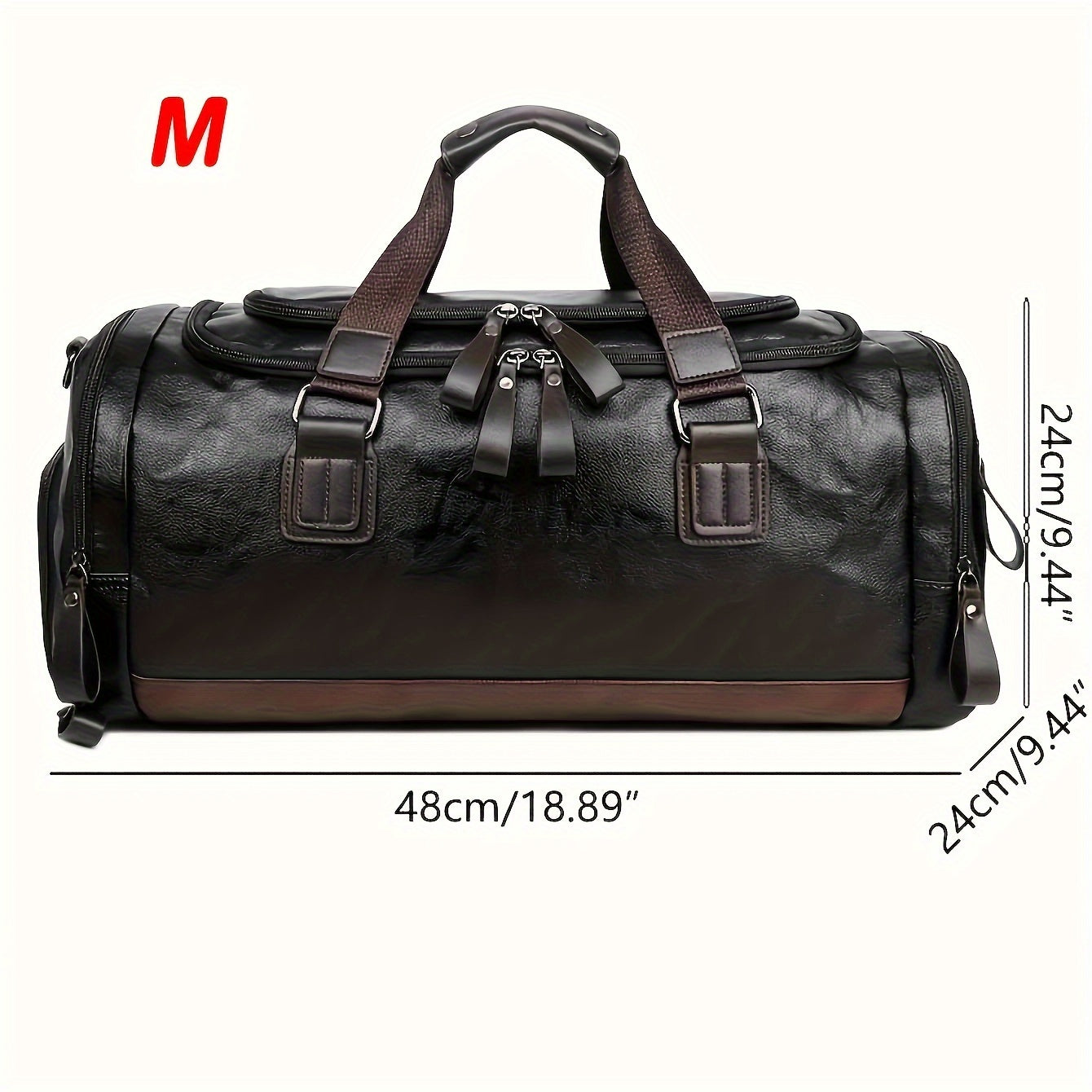 Large Weekend Bag Men Quality PU Leather Travel Carry On Luggage Bag Duffel Handbag Casual Traveling Tote