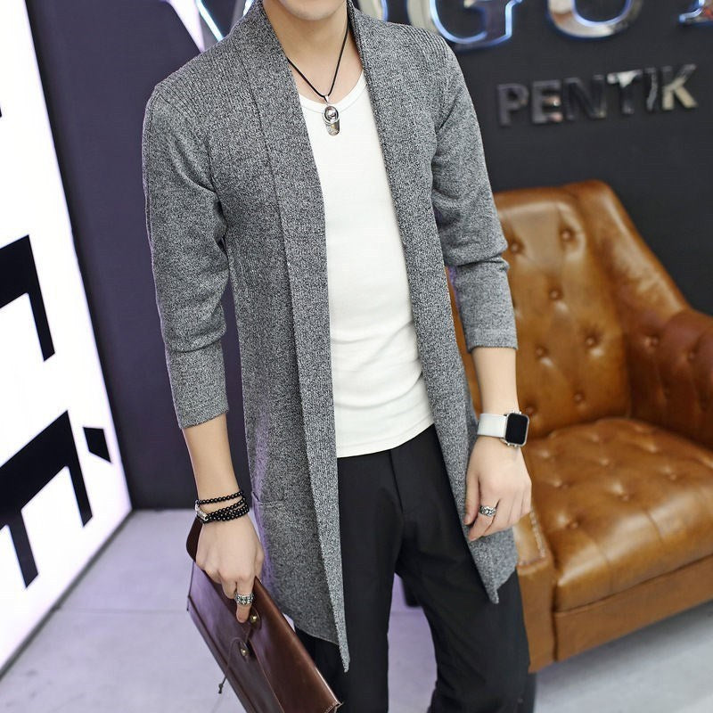 Casual Pocket Men's Sweater Jacket