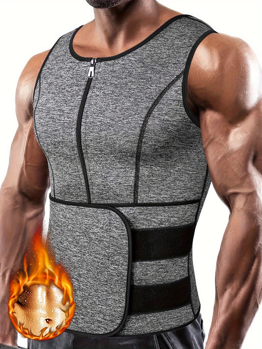 Adjustable Compression Men's Tank Top - Waist Trainers for Men