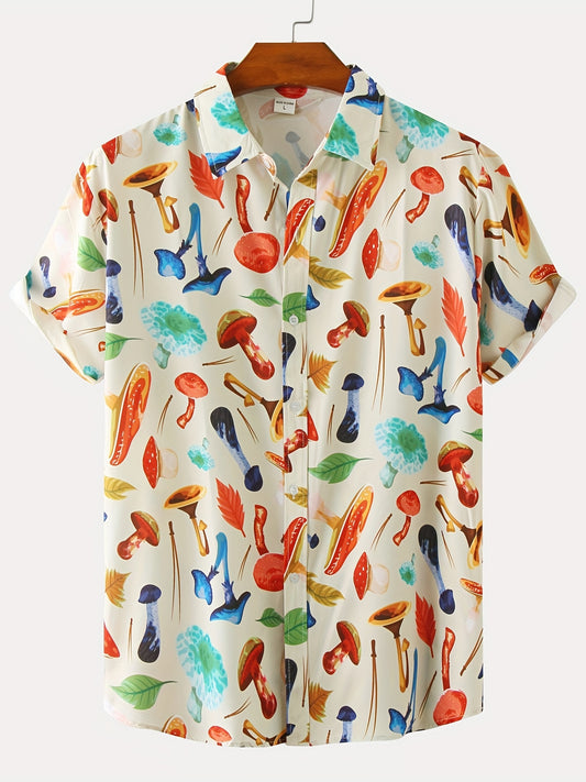 2022 New Arrival - Mens Trendy Graphic Print Casual Shirt - Short Sleeve, Breathable, Vibrant Designs for Stylish Everyday Wear