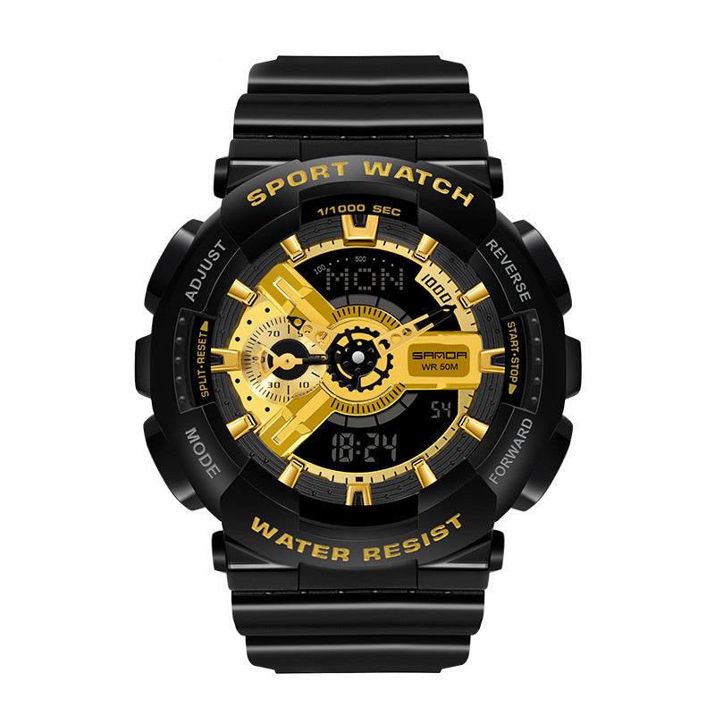 Multifunctional Double Display Men's Electronic Watch