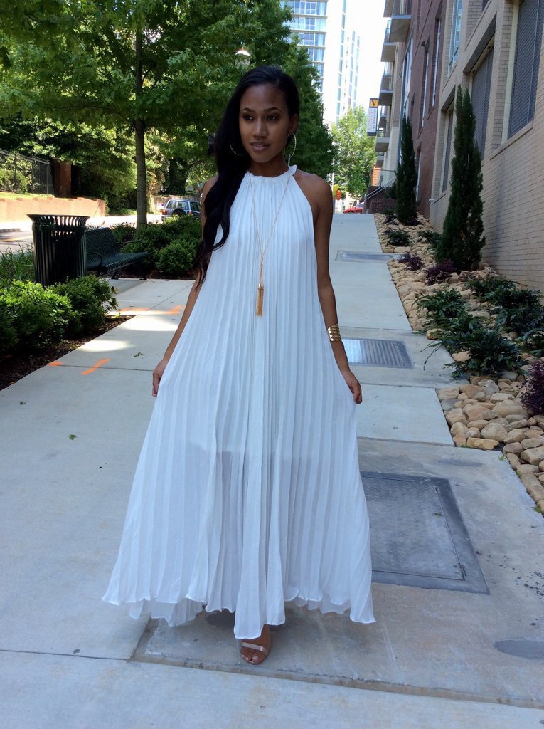 Women's Summer Fashion Sexy Pleated Dress