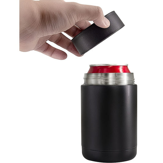 1pc Beer Bottle Insulator Can Cooler With Bottle Opener 12 Oz 304 Stainless Steel 3 In 1 Beer Cooler Beer Gifts For Men Slim Can Insulated