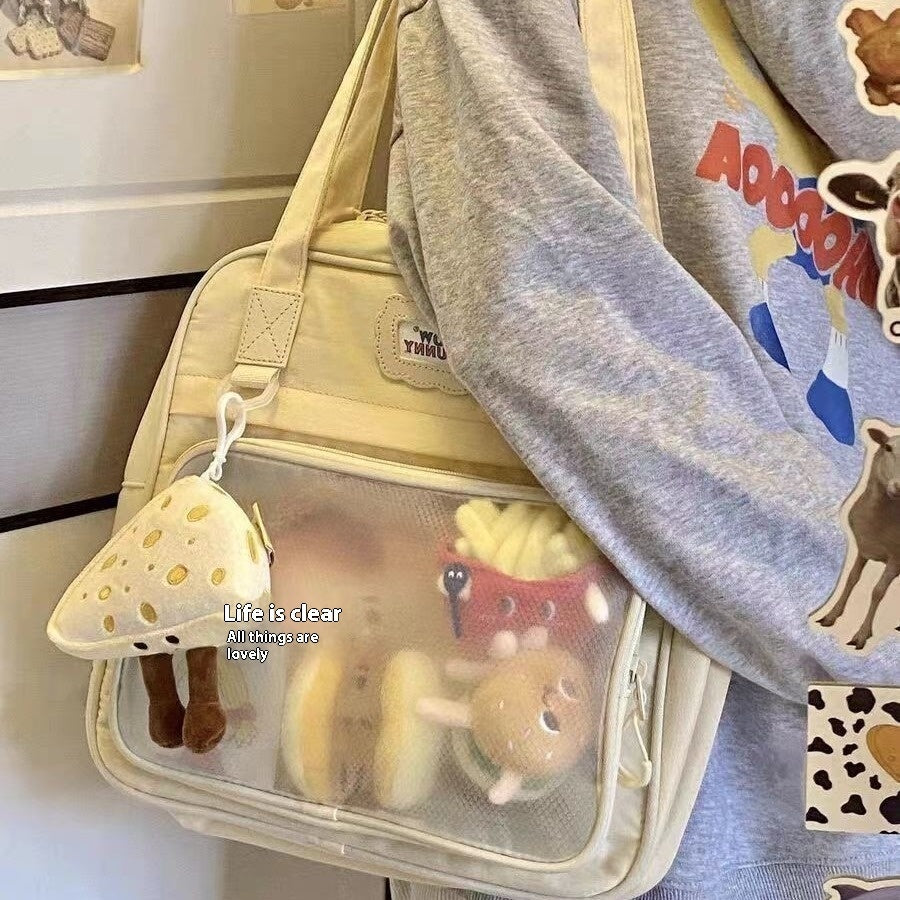 Cross-border Japanese Sweet Style Female Large Capacity Tote Student Class Schoolbag