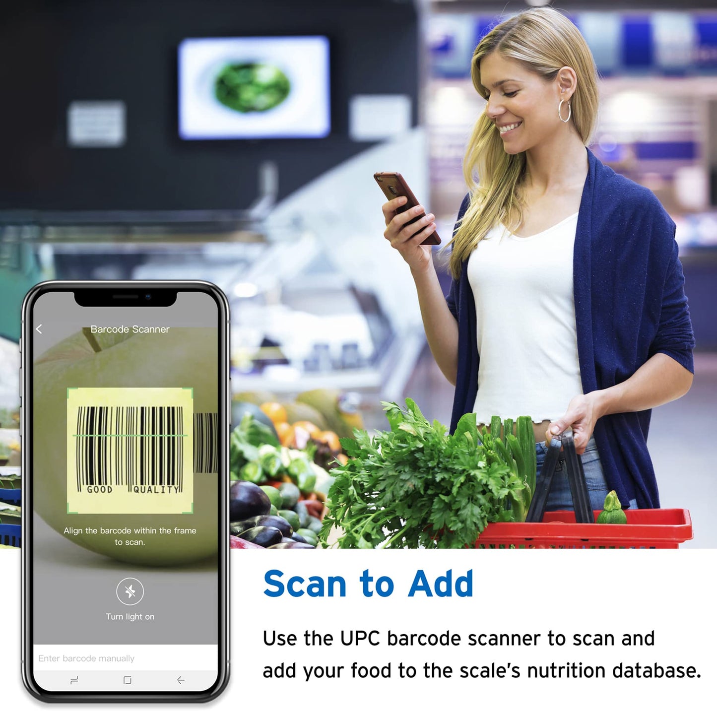 Etekcity Food Kitchen Scale, Digital Grams and Ounces for Weight Loss, Baking, Cooking, Keto and Meal Prep, LCD Display, Medium, 304 Stainless Steel