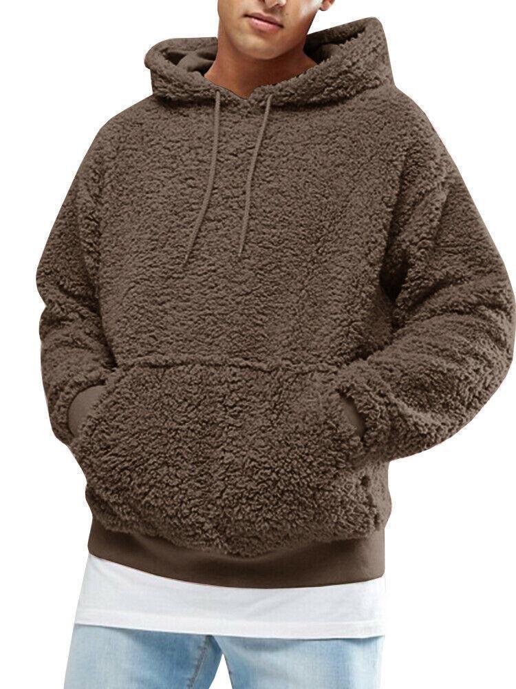 Men's Plus Velvet Thick Hooded Sweater Fashion