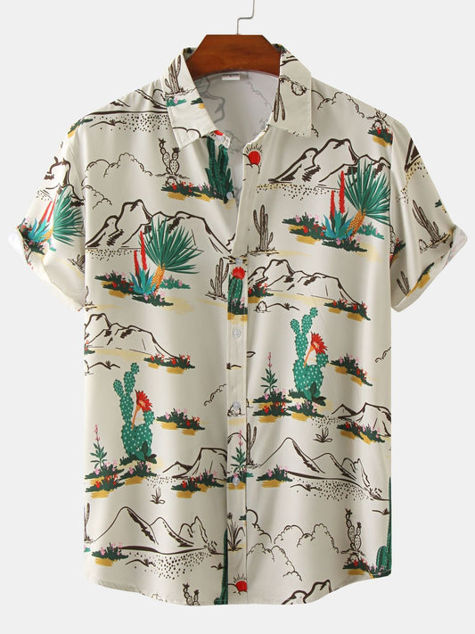 2022 New Arrival - Mens Trendy Graphic Print Casual Shirt - Short Sleeve, Breathable, Vibrant Designs for Stylish Everyday Wear