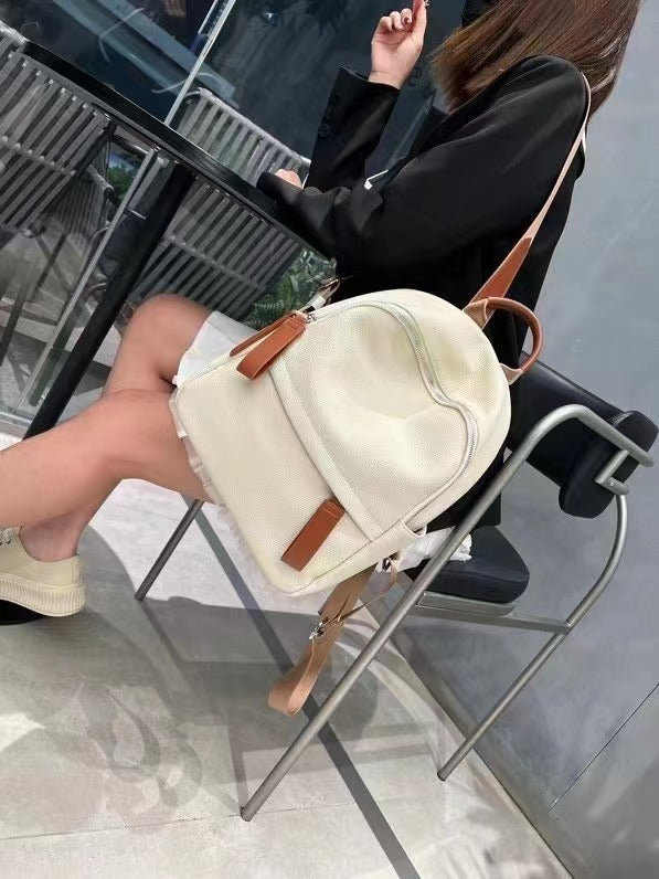 High-grade Baidu Leather Backpack