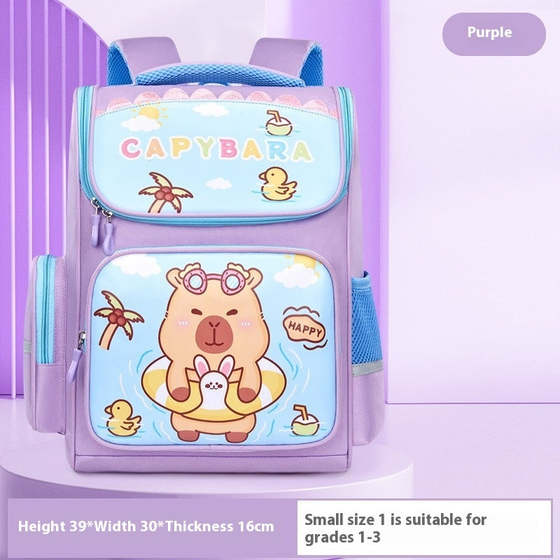 New Capabala Primary School Student Large Capacity Cute Schoolbag For Children