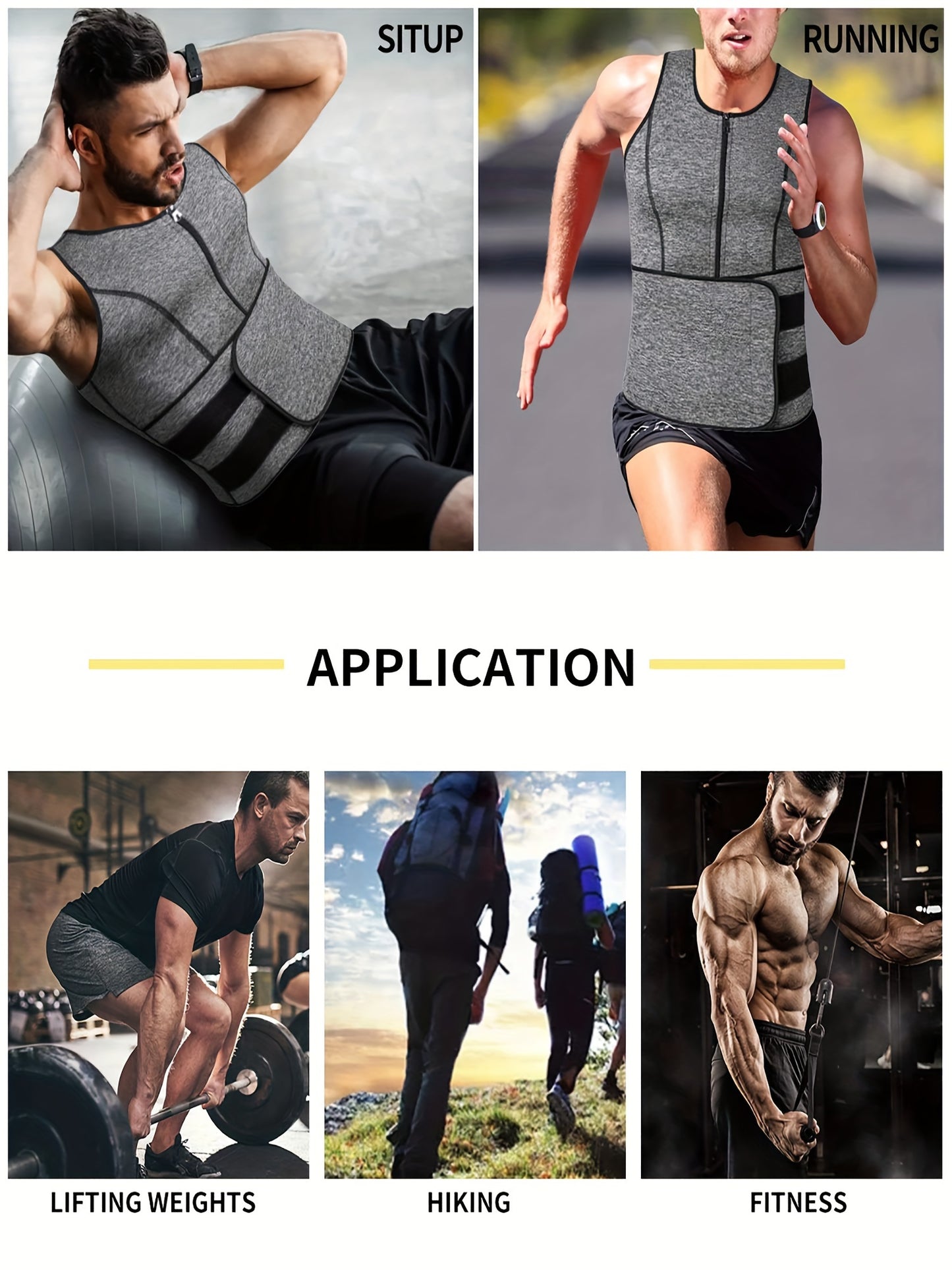 Adjustable Compression Men's Tank Top - Waist Trainers for Men