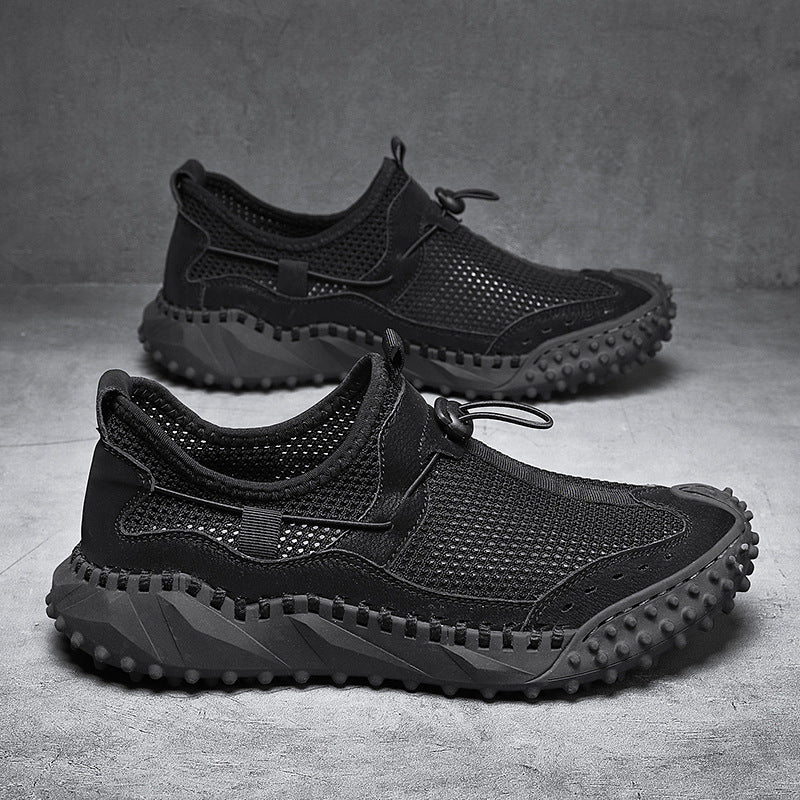 Plus Size Men's Mesh Breathable Casual Shoes Hollow Out