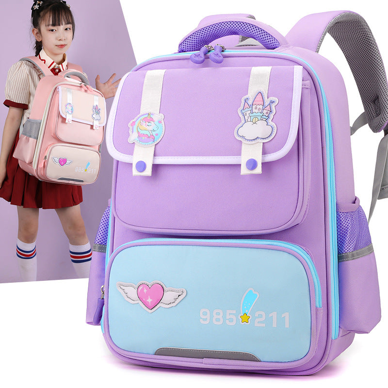 Children's Schoolbag British Style Lightweight And Wear-resistant